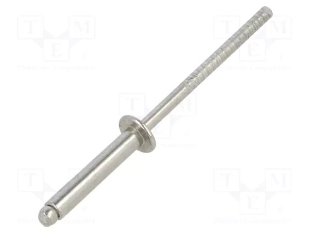 Rivet; A2 stainless steel; Rivet diam: 3mm; L.rivet: 16mm KRAFTBERG K3X16/ISO15983-A2
