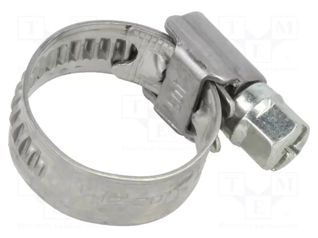 Worm gear clamp; W: 9mm; Clamping: 12÷20mm; steel; WD9; W2 KALE WD9-12-20-C7-W2
