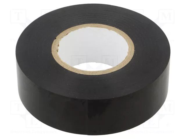 Tape: electrical insulating; W: 25mm; L: 20m; Thk: 0.19mm; black ANTICOR ANC-202-25-20BK