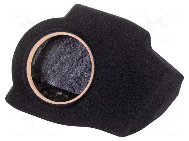 Car loudspeaker enclosure; MDF; black; 200mm; Grooving: 224mm BASSER OBGL.RENAULT.03