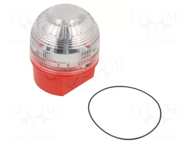 Signaller: lighting; flashing light; red; Sonos; 110/230VAC; IP65 KLAXON SIGNALS PSB-0213