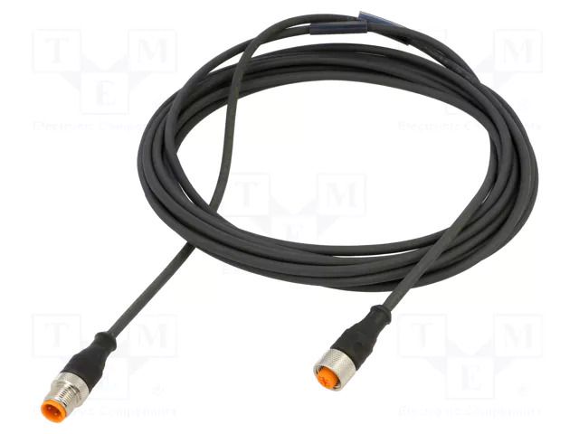 Cable: for sensors/automation; M12; PIN: 4; 6m; plug; 230VDC; 230VAC LUMBERG AUTOMATION LUMBERG-44415