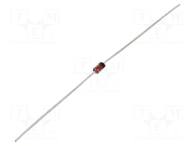 Diode: Zener; 0.5W; 4.5V; Ammo Pack; CASE017AG; single diode; 1uA ONSEMI BZX79C7V5-T50A