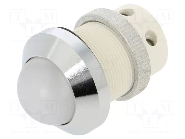 Indicator: LED; prominent; white; 24÷28VDC; 24÷28VAC; Ø22mm; IP67 SIGNAL-CONSTRUCT SMQD22634