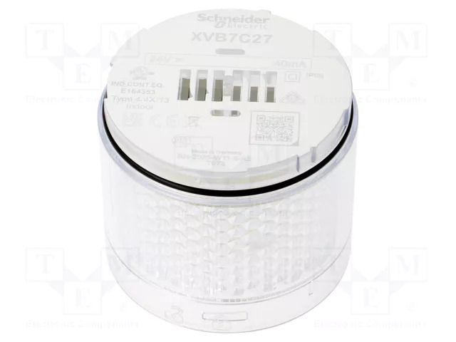 Module: light signaller; transparent; LED; 24VDC; 24VAC; IP66 SCHNEIDER ELECTRIC XVB7C27