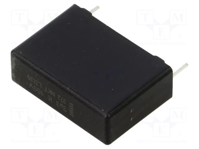 Capacitor: polyester; 3.3uF; 63V; 100VDC; 22.5mm; ±10%; 26x8.5x18mm VISHAY BFC237321335