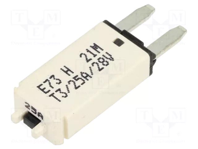 Fuse: resettable; 25A; 28VDC; automotive GLOSO E73-25H-8-01