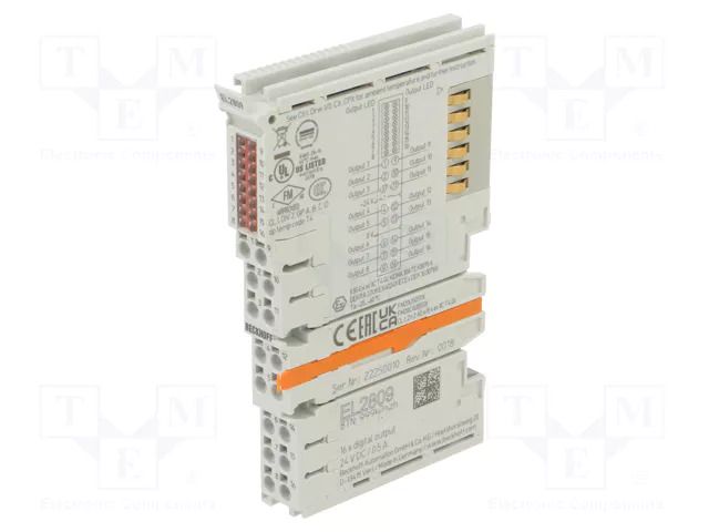 Digital output; 24VDC; IP20; EtherCAT; OUT: 16; -25÷60°C Beckhoff Automation EL2809