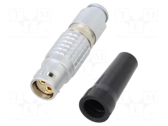 Connector: circular; 2B; plug; female; PIN: 2; soldering; for cable LEMO FGJ.2B.302.CLLD92Z