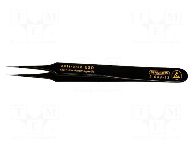 Tweezers; non-magnetic; Blade tip shape: sharp; Blades: narrow BERNSTEIN BRN-5-049-13