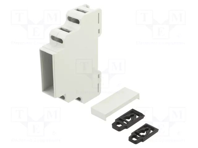 Enclosure: for DIN rail mounting; Y: 90mm; X: 18mm; Z: 65mm; ABS KRADEX ZD1001JC0ABSV0
