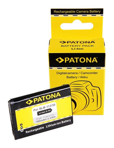 PATONA Battery f Samsung Digimax i85 L74 wide NV11 NV24 HD NV30 SLB-1137D, PATONA 1115 4260284323004