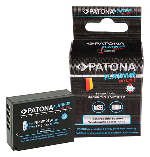  PATONA Premium Battery f. Fuji NP-W126 HS33 EXR Fujifilm FUJI Finepix -Pro 1 HS30 EXR Fuji X-T3, VPB-XT3, PATONA 1279 4055655191623