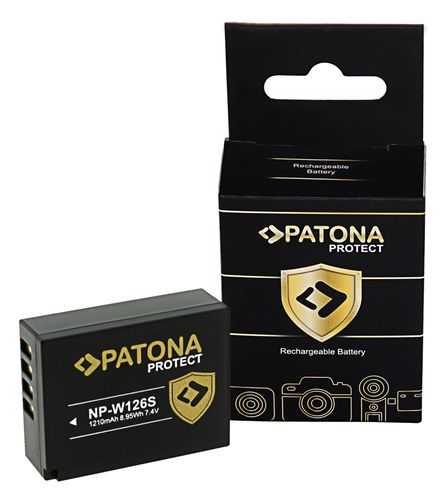 PATONA PROTECT Battery f. Fuji X-T3 VPB-XT3 NP-W126S HS33 EXR Fujifilm Finepix -Pro 1 HS30, PATONA 12795 4055655222204