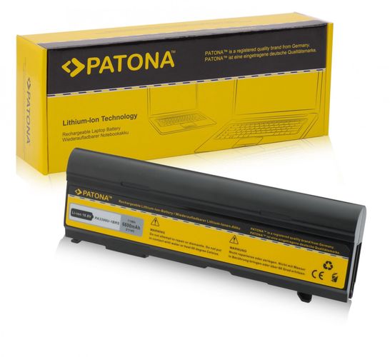 Battery f. Toshiba Satellite M40 M50 M55 A80 A100 PA3399U, PATONA 2114 4260226320603