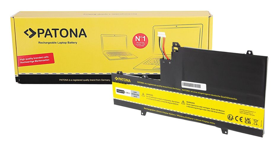 PATONA Battery for HP EliteBook x360 1030 G2 OM03XL 1GY29PA 863167-171 -1B1 863280-855 HSN-I04C HSTNN-IB70 HSTNN-IB7O, PATONA 2451 4055655169578