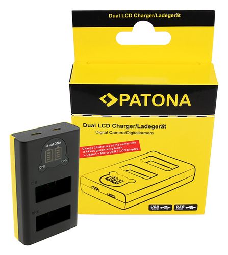 PATONA Dual LCD USB charger for GoPro Hero 13, PATONA 4213 4055655253260