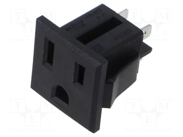IEC 60320 connector NR020 Connector Outlet 15A 5-15R SCHURTER 3-119-051