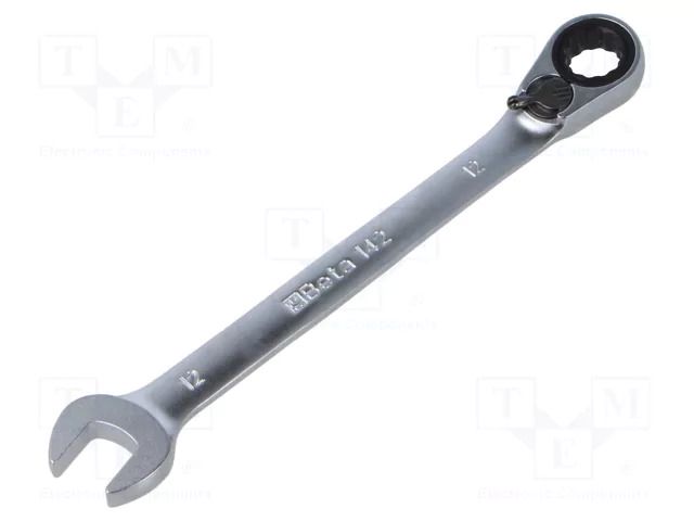 Wrench: combination spanner; rattle; 12mm; Overall len: 174mm BETA BE142/12