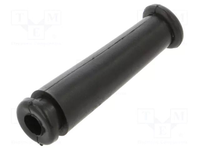 Strain relief; Ømount.hole: 8mm; Øhole: 5.6mm; PVC; black; L: 44mm HELLERMANNTYTON HV2228