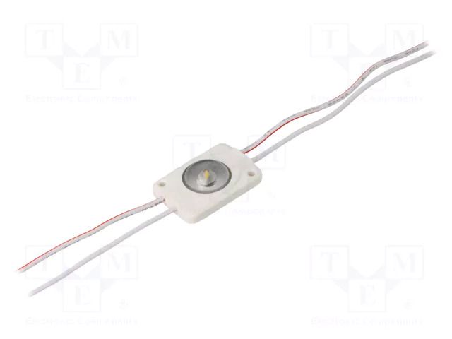 LED; white; 4000K; 1W; 90lm; IP66; 170°; No.of diodes: 1; -25÷55°C POS MISSOURI-1NW-24V
