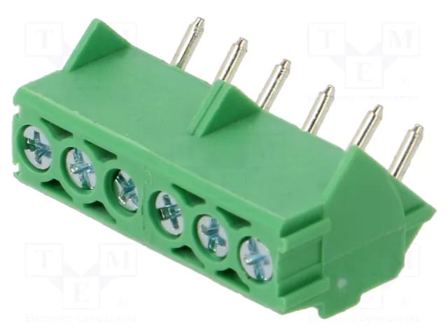 Connector: PCB terminal block; KZ; 10A; 300V; terminal; PIN: 6 AMPHENOL ANYTEK KZ0610510000G