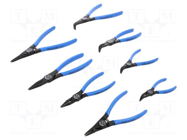 Kit: pliers; for circlip; A,B,C,D,angular,straight; 8pcs. GEDORE GEDORE-6700490