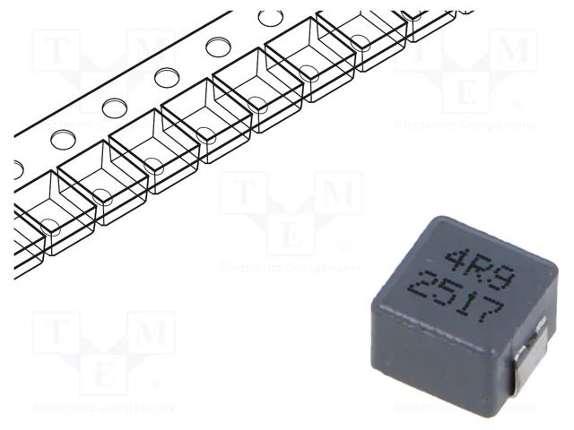 Inductor: wire; SMD; 4.9uH; ±20%; 7.3x6.6x4.8mm JANTEK JRPI0605M-4R9M