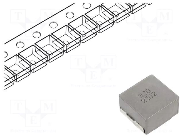 Inductor: wire; SMD; 82uH; ±20%; 23.5x22x12.6mm JANTEK JRPI2313P-820M