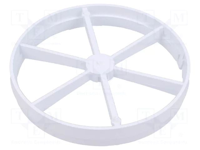 Butterfly damper; ABS; white; Ø100x10mm ORNO OR-WL-3202/100