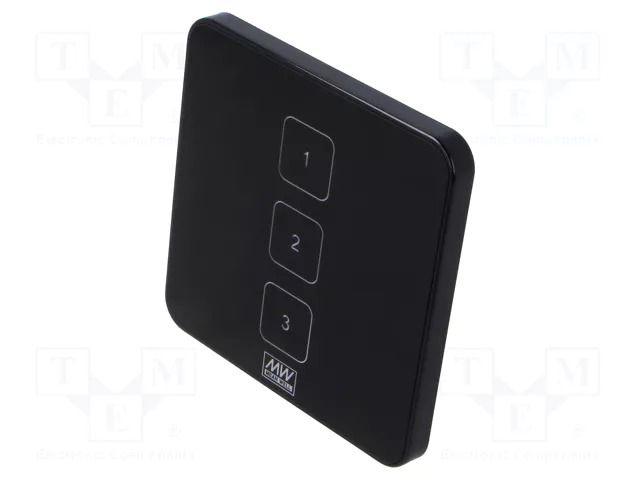 Control panel; flush mount; DTP-2xx; -20÷50°C; No.of butt: 3 MEAN WELL DTP-203-E
