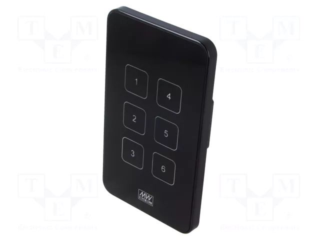 Control panel; flush mount; DTP-2xx; -20÷50°C; No.of butt: 6 MEAN WELL DTP-206-U