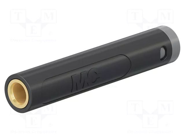 Connector: 4mm banana; socket; 30VAC; 60VDC; 19A; black STÄUBLI BCR10-4A-39-21