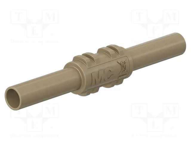 Connector: 4mm banana; adapter,socket; 32A; 1kV; 62.5mm; brown STÄUBLI XHK-27