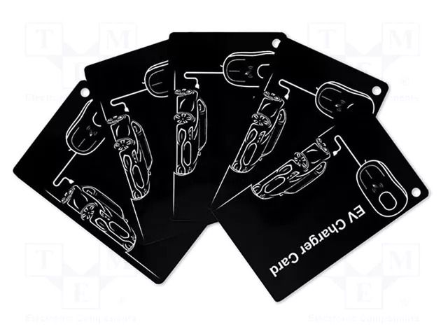 Module: RFID Card; charging electric cars; Kit: RFID Card x5 QOLTEC QOLTEC-52429