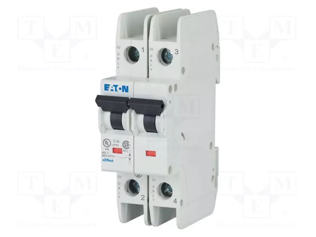 Circuit breaker; 230/400VAC; Inom: 3A; Poles: 2; Charact: D; 15kA EATON ELECTRIC FAZ-D3/2-NA