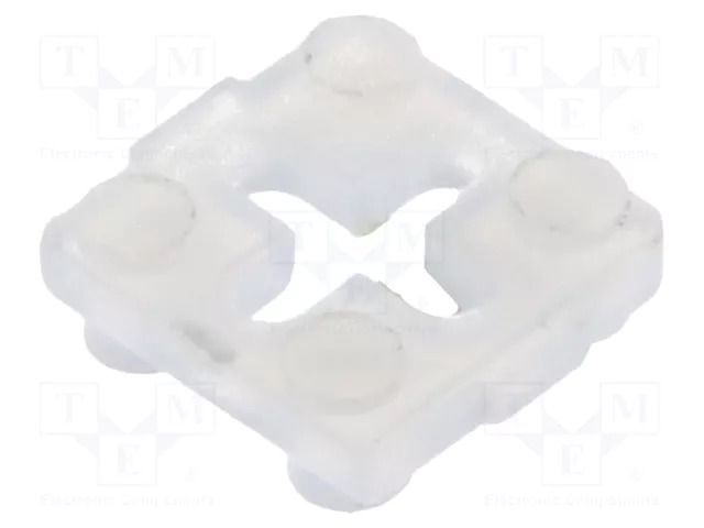 Spacer sleeve; LED; ØLED: 3mm,5mm; L: 1.5mm; natural; UL94V-2; T: 1mm BIVAR 460-060