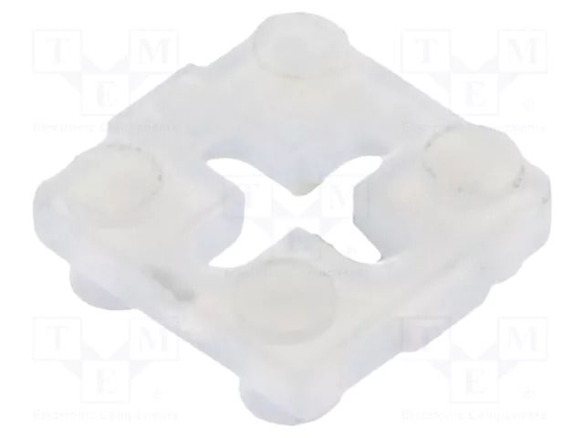 Spacer sleeve; LED; ØLED: 3mm,5mm; L: 1.5mm; natural; UL94V-2; T: 1mm BIVAR 460-060