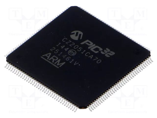IC: PIC microcontroller; 512kB; 300MHz; 2.5÷3.6VDC; SMD; TQFP144 MICROCHIP TECHNOLOGY 32CZ2051CA70144I8X