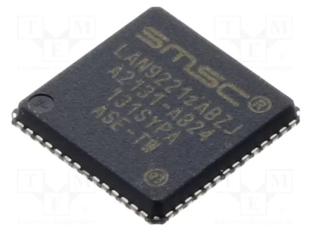 IC: Ethernet controller; 10/100Base-T; VQFN56; 3.3V; -40÷85°C MICROCHIP TECHNOLOGY LAN9221I-ABZJ