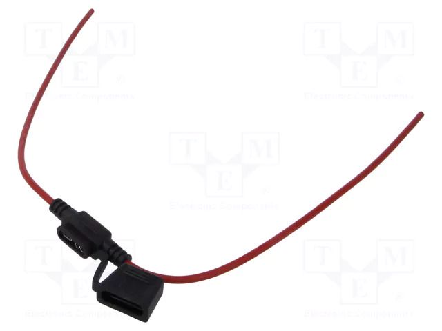 Fuse holder; 19mm; 30A; on cable; Leads: leads x2; UL94V-0; IP67 LITTELFUSE FHAC0002ZXJA