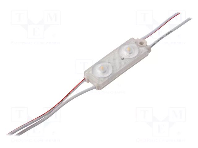 LED; white neutral; 4000K; 720mW; 116lm; IP67; 175°; No.of diodes: 2 POS PROLED-2NW-CC180