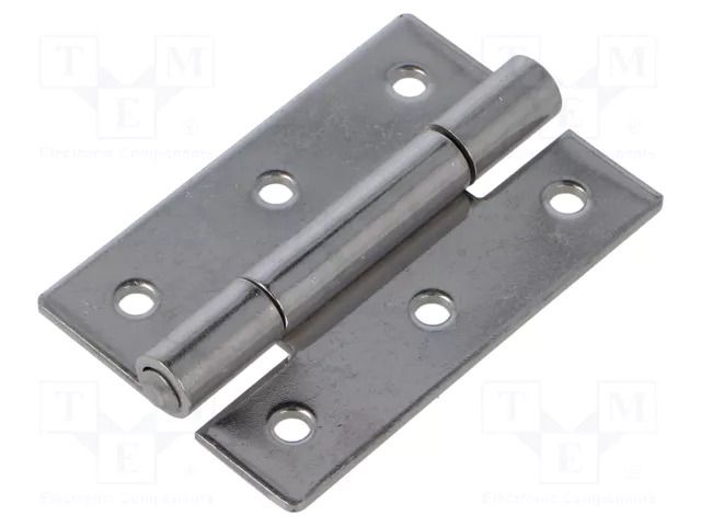Hinge; Width: 50mm; stainless steel; H: 75mm ELESA+GANTER GN136NI50-75-B