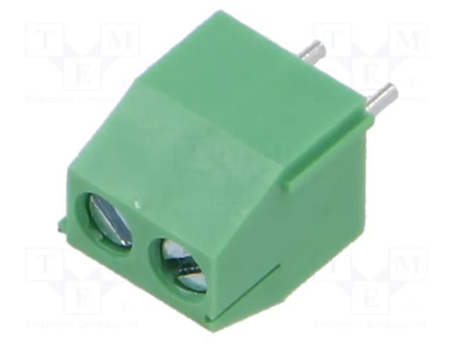 Connector: PCB terminal block; terminal; T5; 10A; PIN: 2; angled AMPHENOL ANYTEK T50201500000G