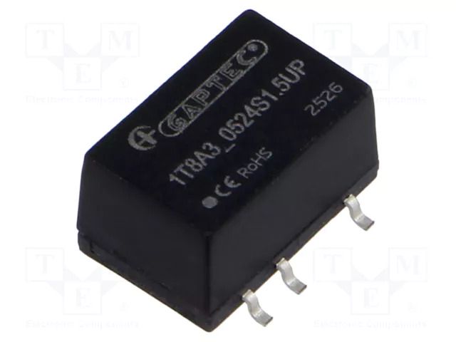 Converter: DC/DC; 1W; Uin: 4.5÷5.5VDC; Uout: 24VDC; Iout: 42mA; SMT8 GAPTEC Electronic 1T8A3-0524S1.5UP