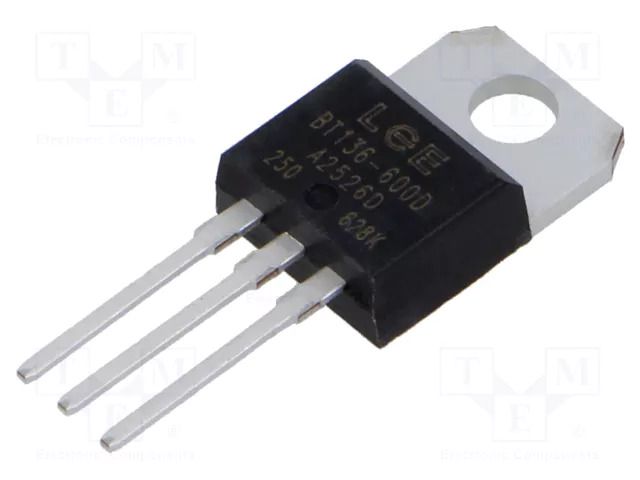 Triac; 600V; 4A; TO220AB; Igt: 5mA; Ufmax: 1.7V LUGUANG ELECTRONIC BT136-600D-LGE