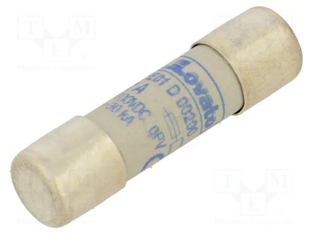 Fuse: fuse; 2A; 1kVDC; gPV; 10x38mm LOVATO ELECTRIC FE01D00200