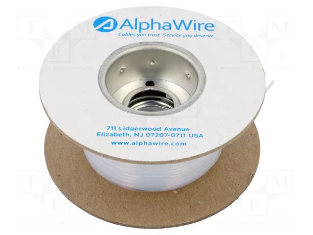 Insulating tube; PTFE; natural; -65÷260°C; Øint: 0.66mm ALPHA WIRE TFT20022-NA005