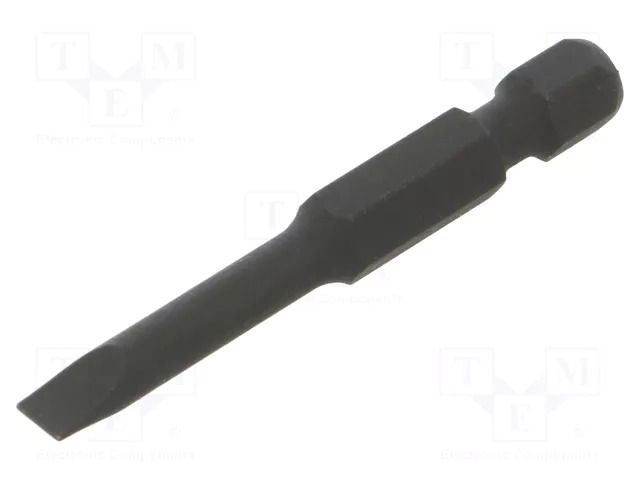 Screwdriver bit; slot; 4.5x0.6mm; 1/4"; Overall len: 50mm KING TONY KT-715045S1