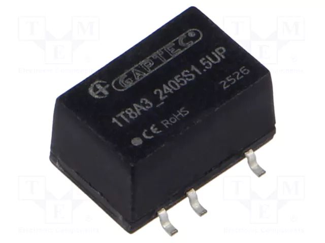Converter: DC/DC; 1W; Uin: 21.6÷26.4VDC; Uout: 5VDC; Iout: 200mA GAPTEC Electronic 1T8A3-2405S1.5UP